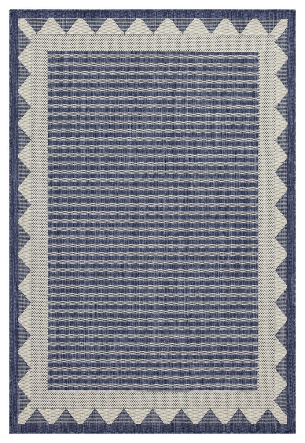 Sunshine - 5'3" X 7'3" Indoor, Outdoor Area Rug - Blue