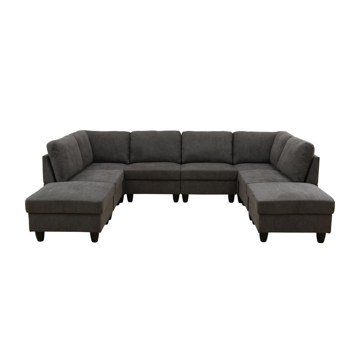 8 Piece Modular U - Shape Sectional Sofa