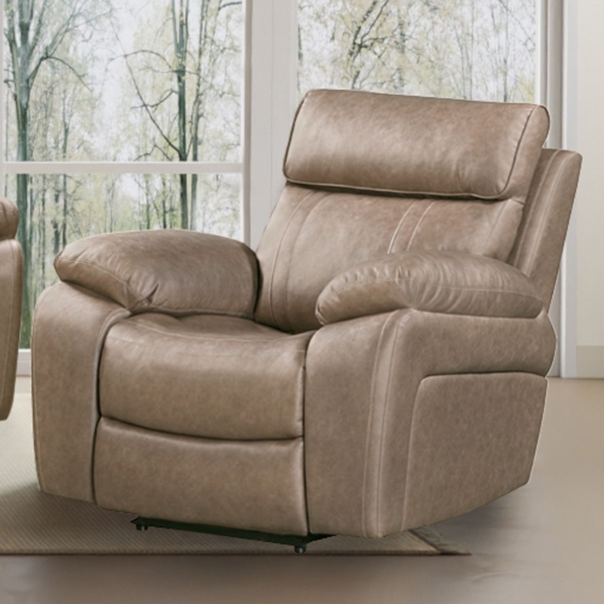 Theon - Manual Reclining Sofa, Loveseat And Recliner - Stokes Toffee