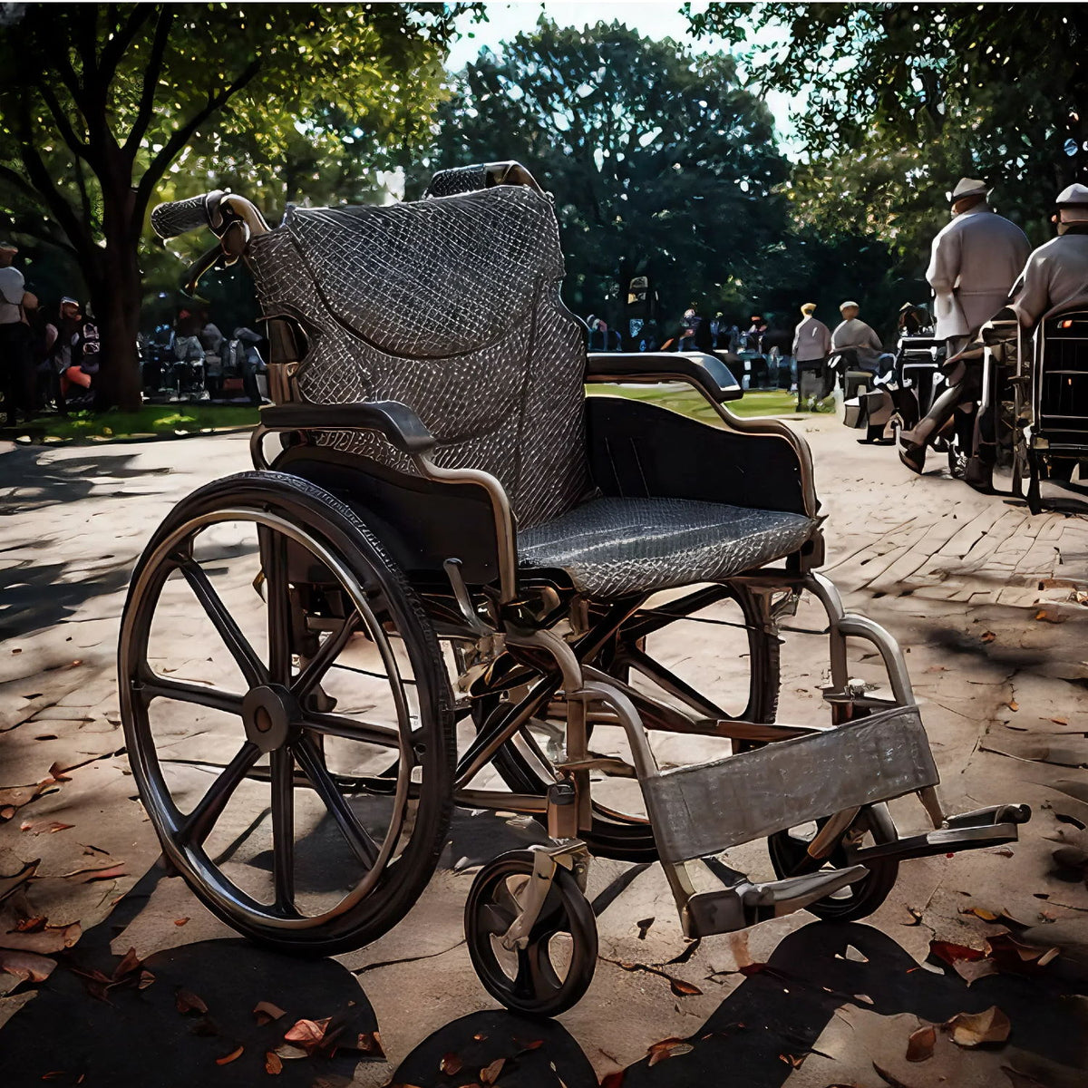 Heavy-Duty Manual Wheelchair For Adults With Double X Force Support
