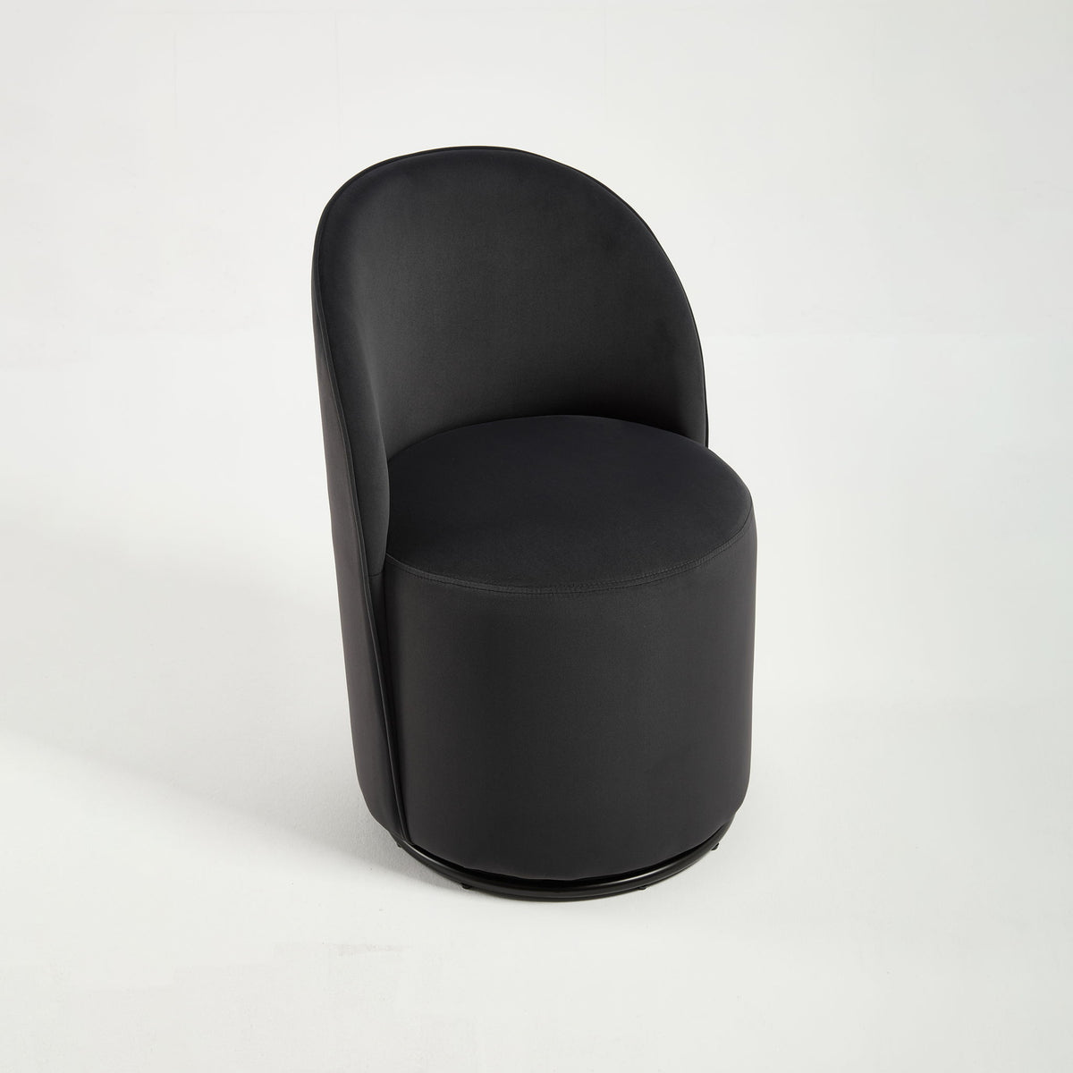 360 Degree Swivel Armless Dining Barrel Chair