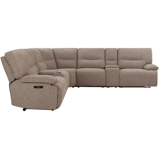 Lucius - 7 Piece Modular Zero Gravity Power Reclining Sectional - Gellar Earth