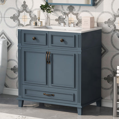 Bathroom Vanity With Sink, Storage Cabinet