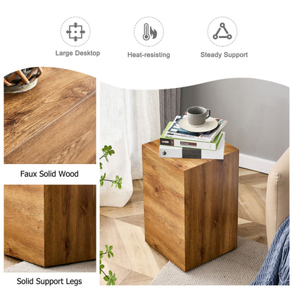 Modern Coffee Table With Wood Grain Texture And Stylish Design - Wood