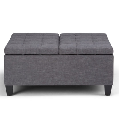 Harrison - Coffee Table Storage Ottoman - Dark Gray