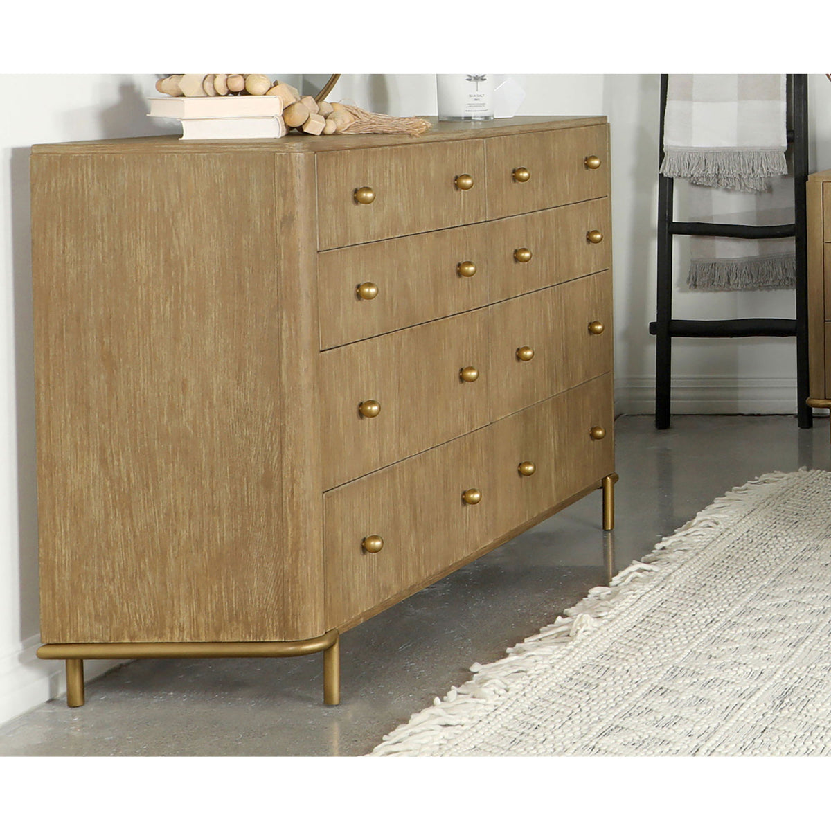 Stevie - Rectangular 8 Dresser - Sand