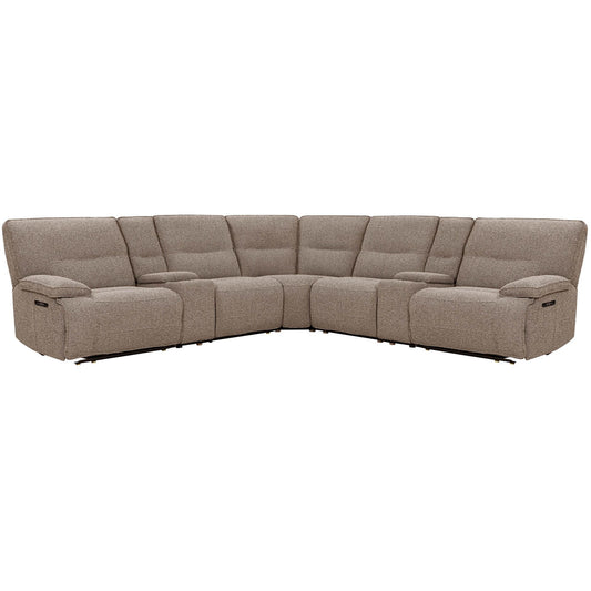 Lucius - 7 Piece Modular Zero Gravity Power Reclining Sectional - Gellar Earth