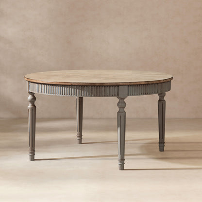 Colette - Round Dining Table - Blue / Gray