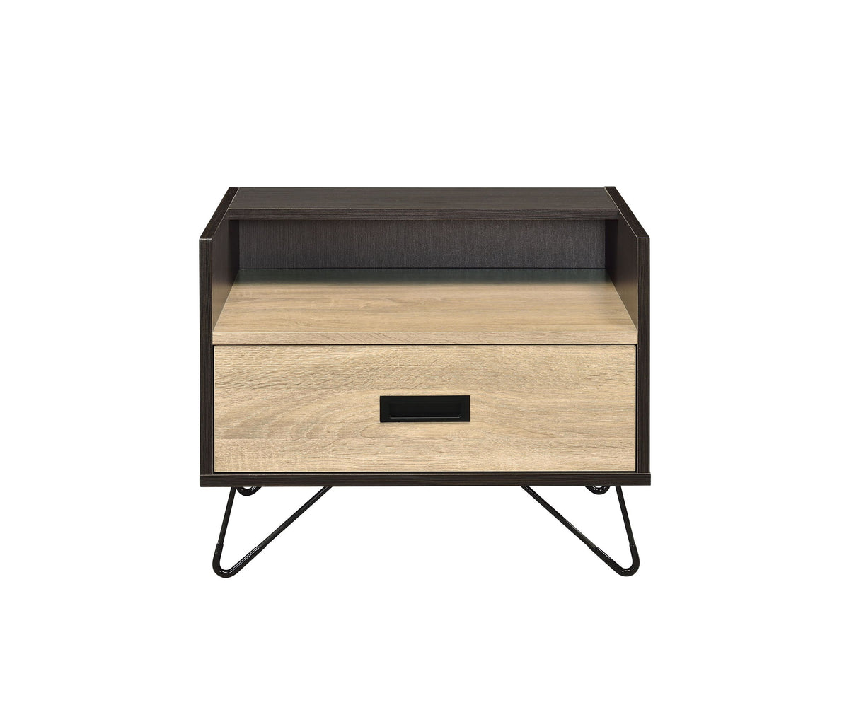 Melkree - Accent Table With Display & Utility Function - Black