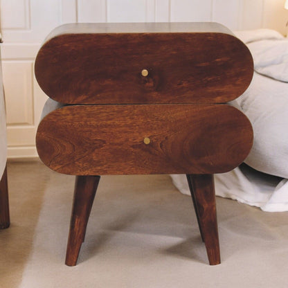Bubble Nightstand - Brown