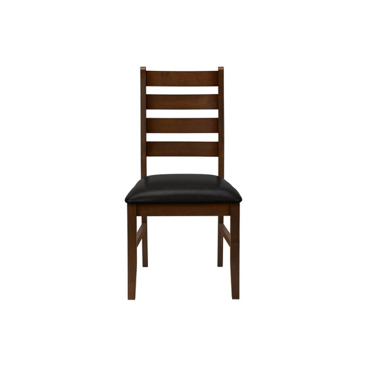 Dining Chair, Dining Room, Side, Upholstered, Transitional (Set of 2) - Brown
