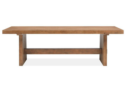 Lindon - Trestle Dining Table - Belgian Wheat