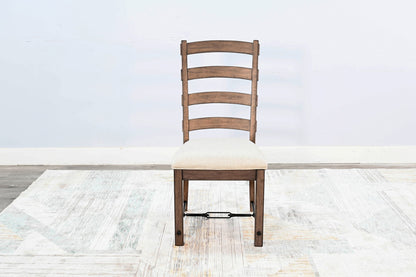 Doe Valley - Yellowstone Ladderback Chair, Cushion Seat (Set of 2) - Buckskin
