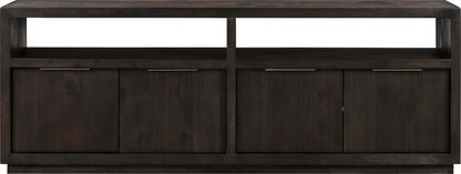 Oxford - Solid Wood 74" Media Console - Basalt Gray