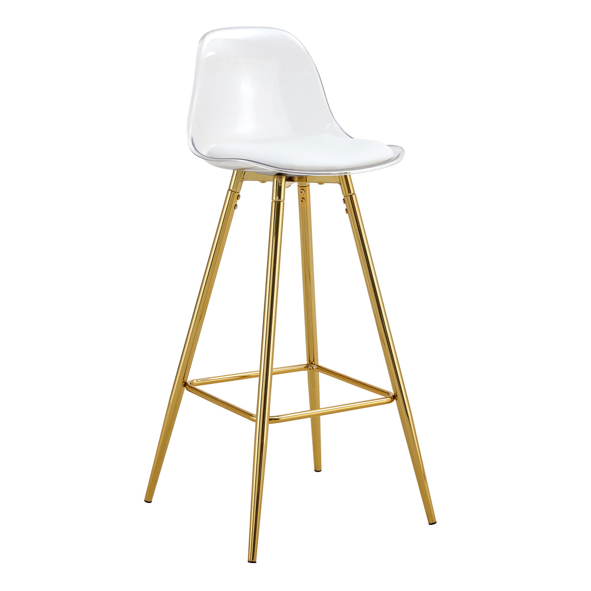 Stylish Upholstered Bar Chairs With Metal Leg