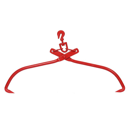 Heavy Duty Log Lifting Tongs Grapple Timber Claw - Red
