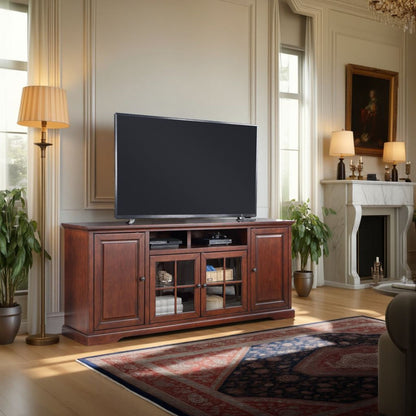 Brentwood - TV Stand Console - Dark Cherry