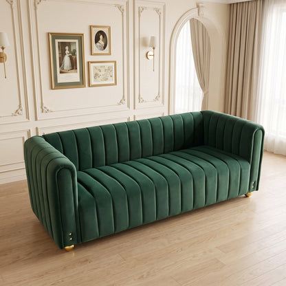 Sofa With Vertical Stripes & Accents