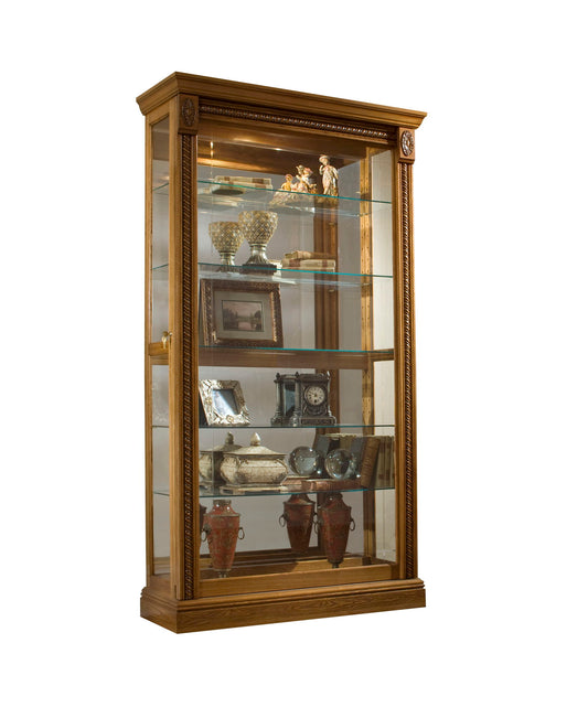 Curios - Lighted Sliding Door 5 Shelf Curio Cabinet