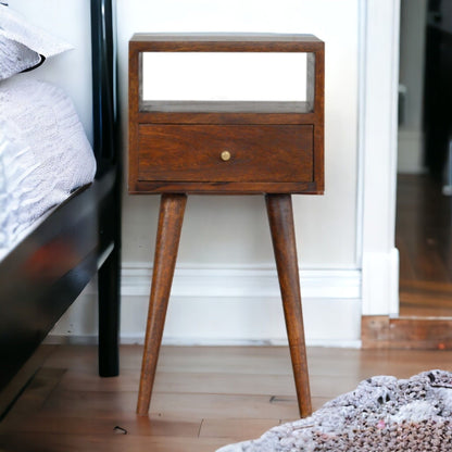Solid Wood Mini Nightstand