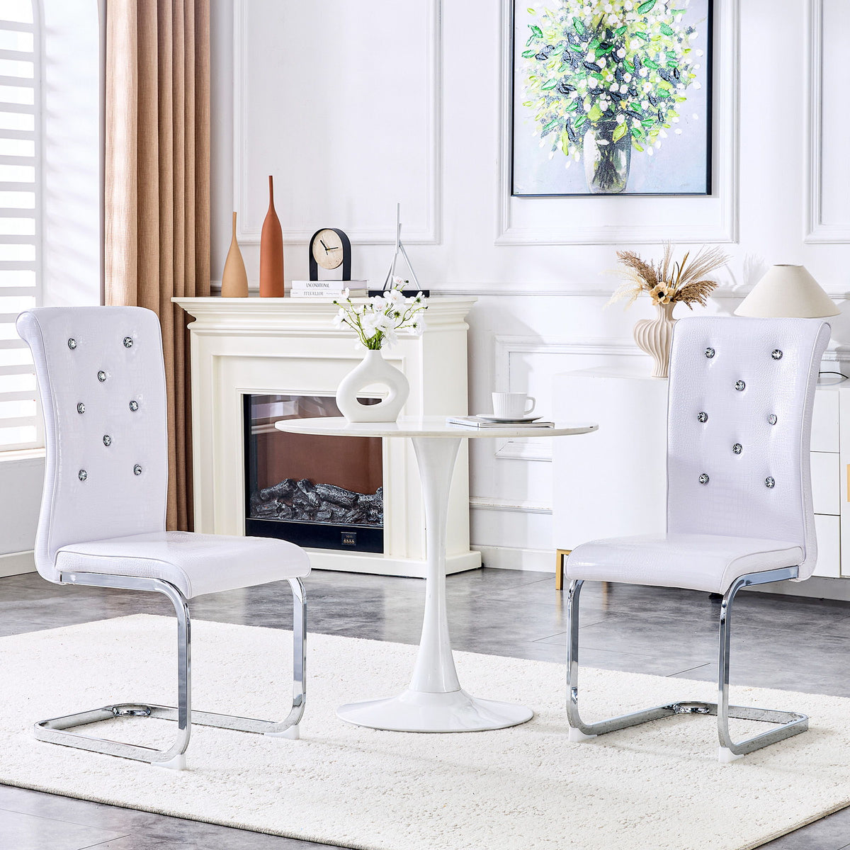 Elegant Design Upholstered Dining Chairs
