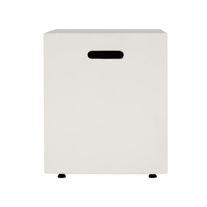 Modern Tank Holder Side Table With Smooth Concrete Surface