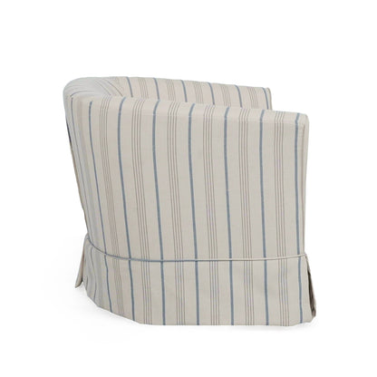 Zeniqua - Upholstered Swivel Chair With Loose Cover