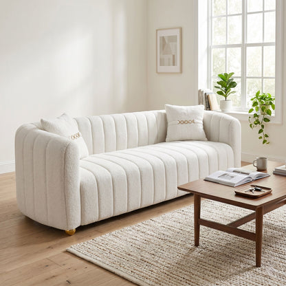 Sofa With Accents And Removable Cushions