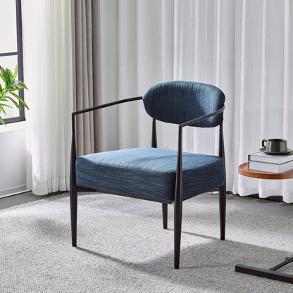 Modern Upholstered Accent Armchair With Pocket Spring Seat