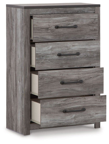 Bronyan - Four Drawer Chest - Dark Gray