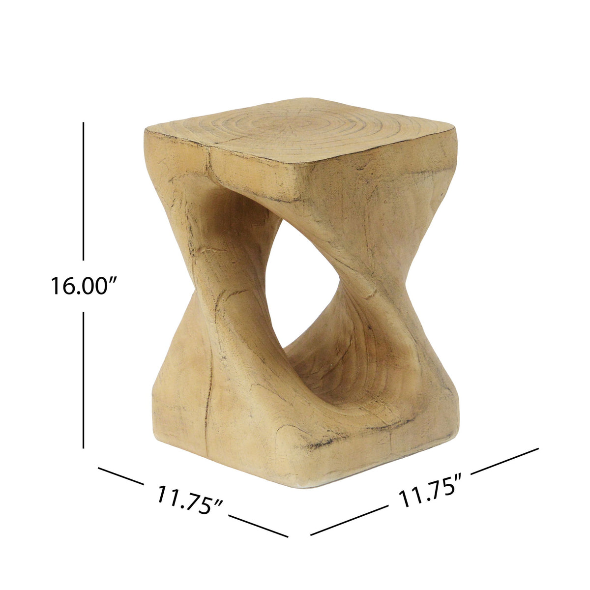 Twist Shape Side Table