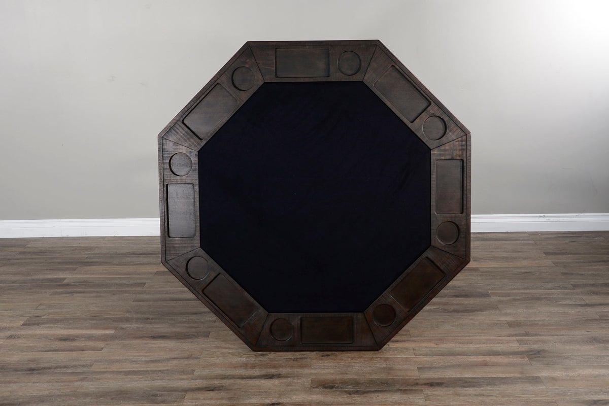 Homestead - Reversible Game And Dining Poker Table - Tobacco Leaf