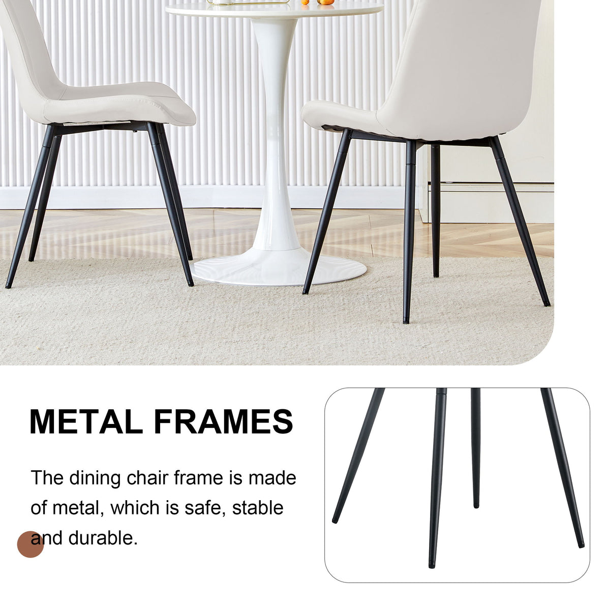 Modern Medieval Style Restaurant Cushioned Chairs With Suede Backrests