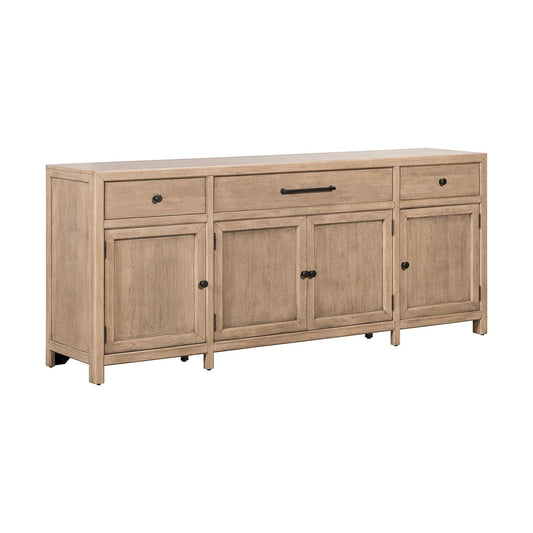 Proximity Place - 82" TV Console - Barley Buff