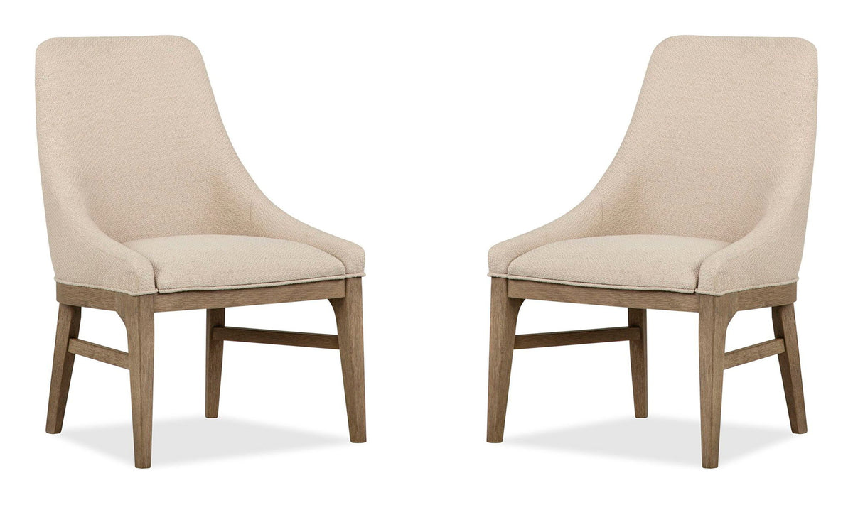 Tristan - Upholstered Arm Chair (Set of 2) - Swiss Coffee