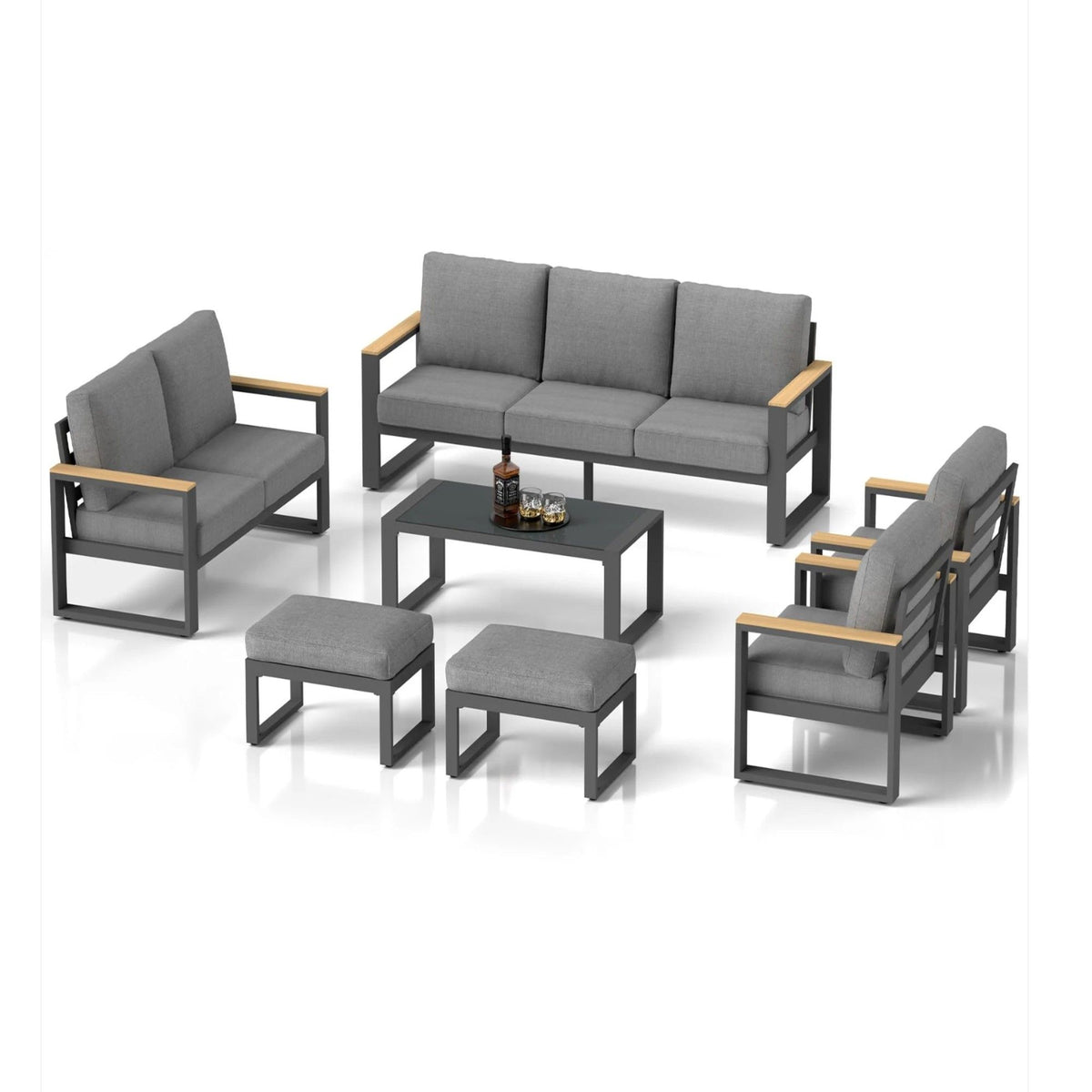 Modern Outdoor Sofa Set With Coffee Table
