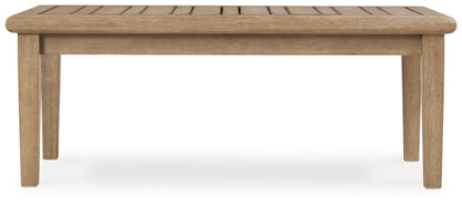 Carter Hall - Rectangular Cocktail Table - Beige