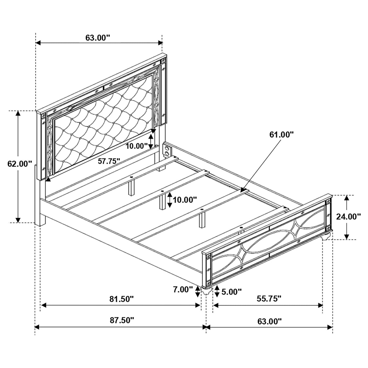 Karmen - Panel Bed