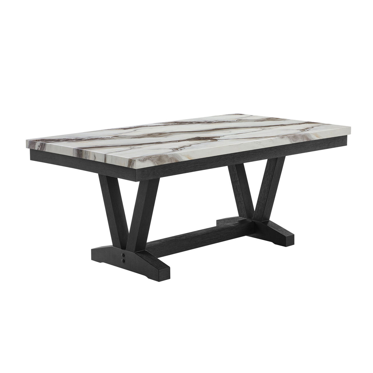 Panda - Dining Table And Trestle Base - Black