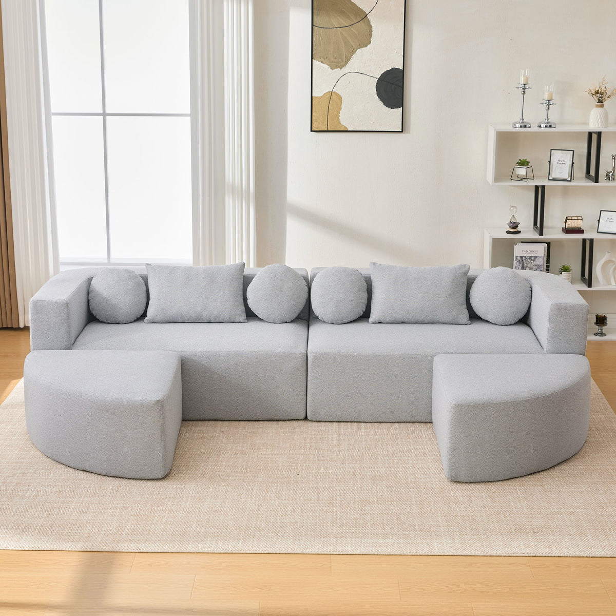 Boneless - Couch Modular Sectional Sofa With Deep Seating And Curved Design
