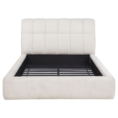 Branson - Platform Bed With Tufted Headboard