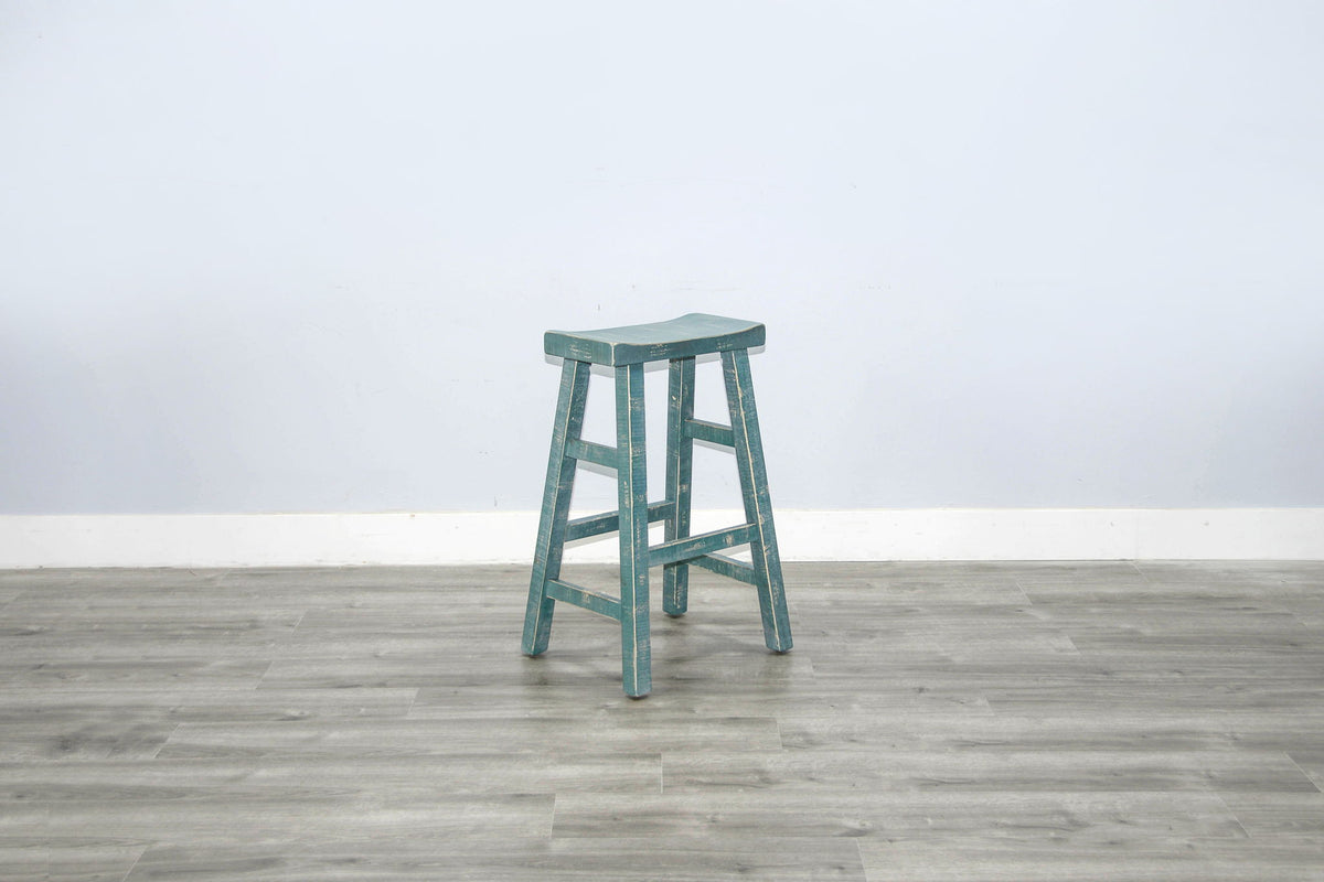 Marina - Stool With Wood Seat (Set of 2)