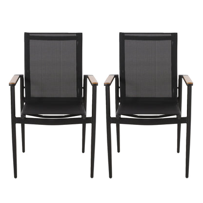 Barrister - Dining Chair (Set of 2) - Black / Natural