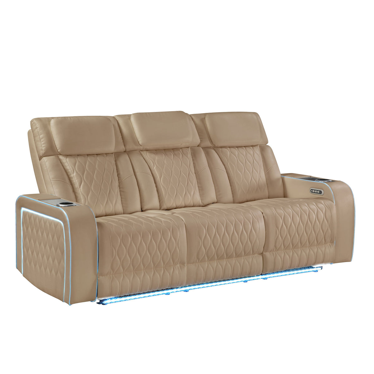 Electra - Power Reclining Set With Power Headrests, Massage And LED Lighting