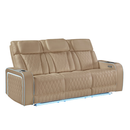 Electra - Power Reclining Set With Power Headrests, Massage And LED Lighting