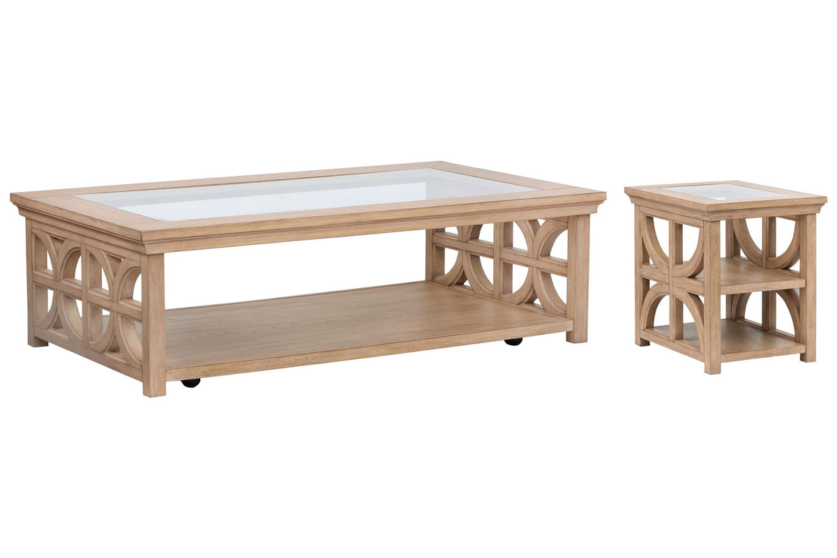 Coventry - Rectangular Shelf Cocktail Table Set