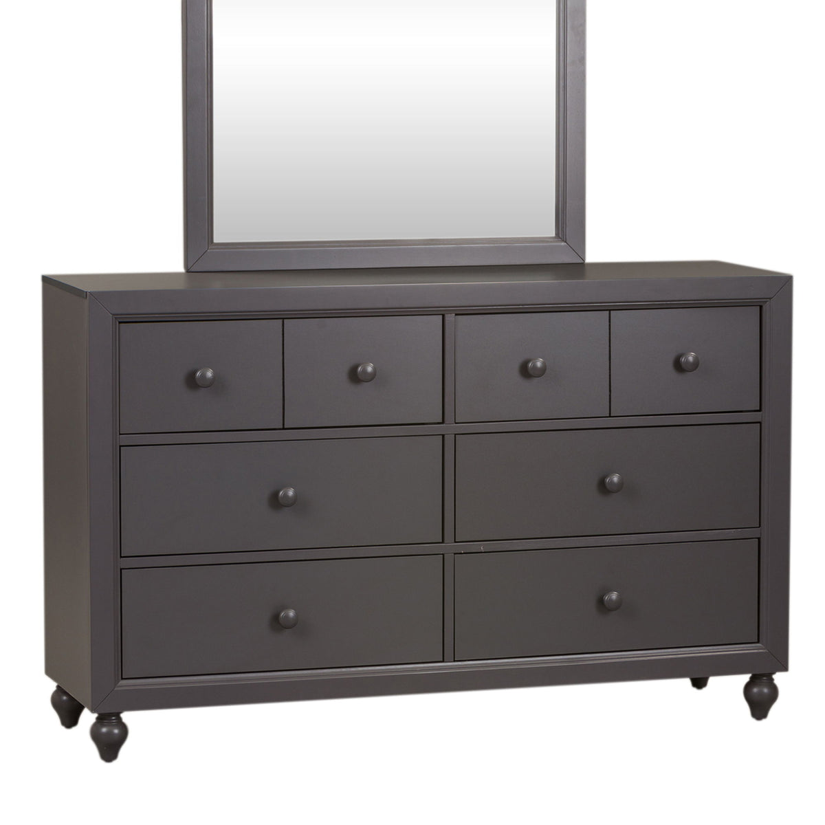 Cottage View - 6 Drawer Dresser - Dark Gray
