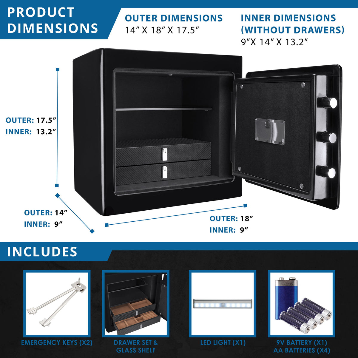Durable Construction Jewelry Safe