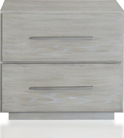 Destination - Two Drawer Nightstand - Cotton Gray