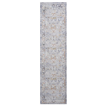 Payas - 2' X 8' Traditional Runner Rug - Ivory / Gray